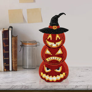 Pumpkin-Single Side Drill-Shaking Head Acrylic Diamond Desktop Ornament