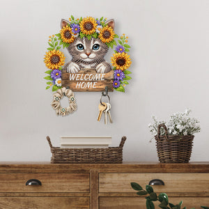 Animal-Diamond Art Craft Wall Hooks