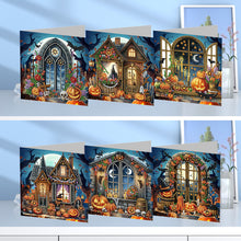 Load image into Gallery viewer, 5/6Pcs/Set Halloween-Diamond Greeting Cards
