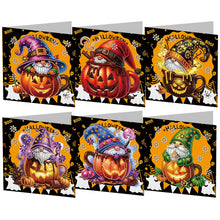 Load image into Gallery viewer, 5/6Pcs/Set Halloween-Diamond Greeting Cards
