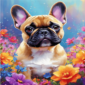 Bulldog-Full Square Diamond Painting-30x40cm