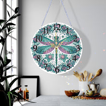 Load image into Gallery viewer, Animal-Wooden Diamond Clock Pendant
