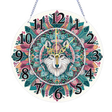 Load image into Gallery viewer, Animal-Wooden Diamond Clock Pendant
