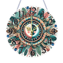 Load image into Gallery viewer, Animal-Wooden Diamond Clock Pendant
