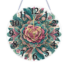 Load image into Gallery viewer, Animal-Wooden Diamond Clock Pendant
