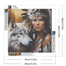 Load image into Gallery viewer, Wolf  Beauty-Full Round Diamond Painting-40x40cm
