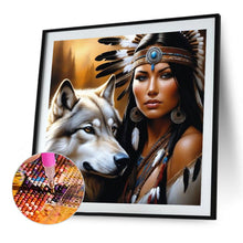 Load image into Gallery viewer, Wolf  Beauty-Full Round Diamond Painting-40x40cm
