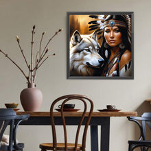 Load image into Gallery viewer, Wolf  Beauty-Full Round Diamond Painting-40x40cm
