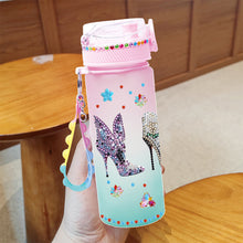 Load image into Gallery viewer, 470ml Flower Animal-DIY Diamond Painting Cup Kit Diamond Decorate Water Bottle Art
