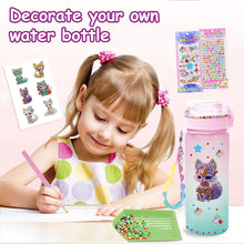 Load image into Gallery viewer, 470ml Flower Animal-DIY Diamond Painting Cup Kit Diamond Decorate Water Bottle Art
