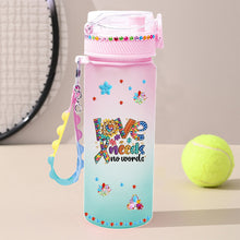 Load image into Gallery viewer, 470ml Flower Animal-DIY Diamond Painting Cup Kit Diamond Decorate Water Bottle Art
