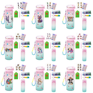 470ml Flower Animal-DIY Diamond Painting Cup Kit Diamond Decorate Water Bottle Art