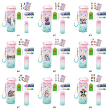 Load image into Gallery viewer, 470ml Flower Animal-DIY Diamond Painting Cup Kit Diamond Decorate Water Bottle Art
