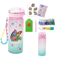 Load image into Gallery viewer, 470ml Flower Animal-DIY Diamond Painting Cup Kit Diamond Decorate Water Bottle Art
