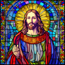 Load image into Gallery viewer, Jesus-Full Round Diamond Painting-30x30cm
