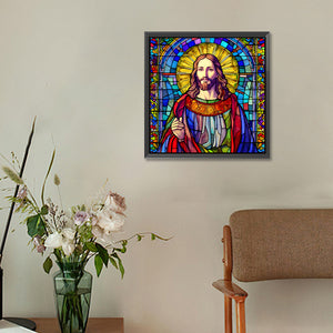 Jesus-Full Round Diamond Painting-30x30cm