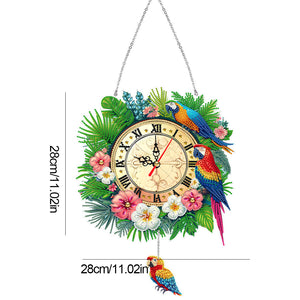 Animal-Acrylic Diamond Clock Pendant