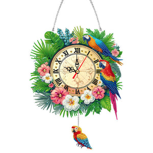 Animal-Acrylic Diamond Clock Pendant