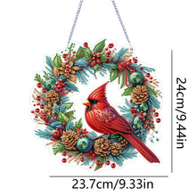 Load image into Gallery viewer, Cardinal-Acrylic Single Side Diamond Pendant
