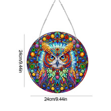 Load image into Gallery viewer, Cat Owl-Single Side Drill-Acrylic Diamond Pendant
