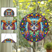 Load image into Gallery viewer, Cat Owl-Single Side Drill-Acrylic Diamond Pendant
