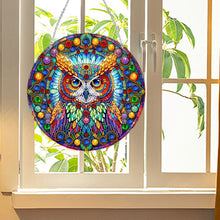 Load image into Gallery viewer, Cat Owl-Single Side Drill-Acrylic Diamond Pendant
