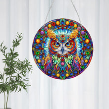 Load image into Gallery viewer, Cat Owl-Single Side Drill-Acrylic Diamond Pendant
