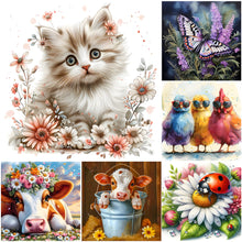 Load image into Gallery viewer, Cat-Full Round Diamond Painting-30x30cm
