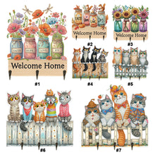 Load image into Gallery viewer, Flower Cat-Diamond Art Craft Wall Hooks
