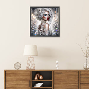 Beauty-Partial Special Diamond Painting-30x30cm