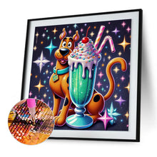 Load image into Gallery viewer, Scooby-Doo and Ice Cream-Full Round Diamond Painting-30x30cm
