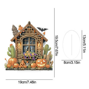 Halloween-Single Side Drill-Acrylic Diamond Desktop Ornament