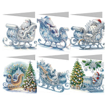 Load image into Gallery viewer, 6/8/12Pcs/Set Christmas-Diamond Greeting Cards
