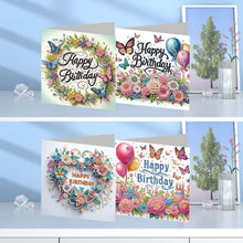 Load image into Gallery viewer, 6/8/12Pcs/Set Christmas-Diamond Greeting Cards
