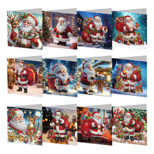 Load image into Gallery viewer, 6/8/12Pcs/Set Christmas-Diamond Greeting Cards
