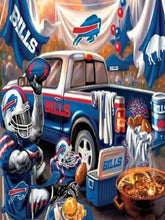 Load image into Gallery viewer, Buffalo Bills-Full Round Diamond Painting-40x30cm
