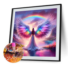 Load image into Gallery viewer, Rainbow Angel-Full Round Diamond Painting-30x30cm
