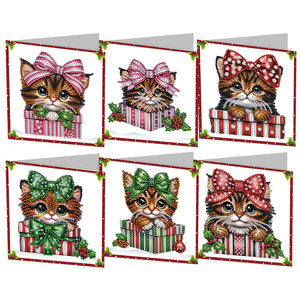 6/9/12Pcs/Set Christmas-Diamond Greeting Cards