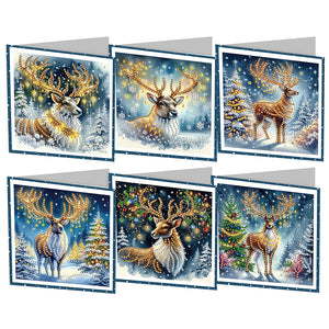 6/9/12Pcs/Set Christmas-Diamond Greeting Cards