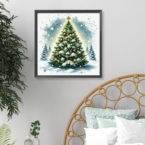 Christmas Tree-Full Round Diamond Painting-40x40cm