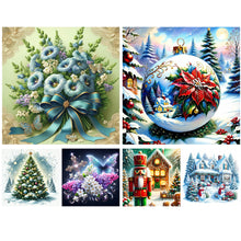 Load image into Gallery viewer, Christmas Tree-Full Round Diamond Painting-40x40cm
