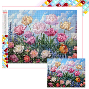 Tulip-Full Square Diamond Painting-40x30cm