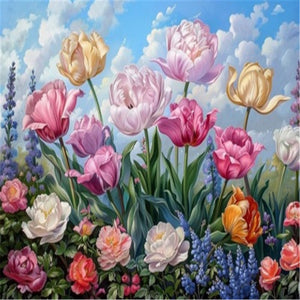 Tulip-Full Square Diamond Painting-40x30cm