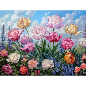 Tulip-Full Square Diamond Painting-40x30cm