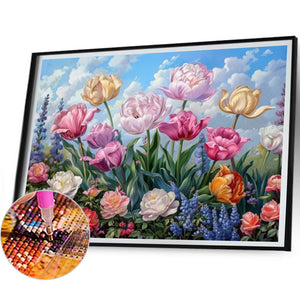 Tulip-Full Square Diamond Painting-40x30cm