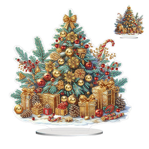 Christmas-Single Side Drill-Acrylic Diamond Desktop Ornament