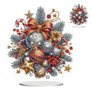 Christmas-Single Side Drill-Acrylic Diamond Desktop Ornament