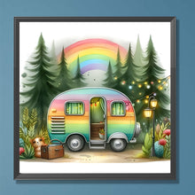 Load image into Gallery viewer, Campervan-Full Round Diamond Painting-30x30cm
