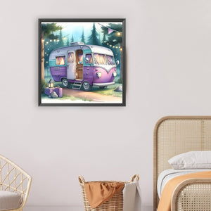 Campervan-Full Round Diamond Painting-30x30cm