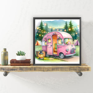 Campervan-Full Round Diamond Painting-30x30cm